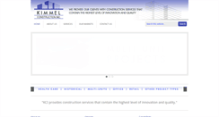 Desktop Screenshot of kimmelconstruction.com